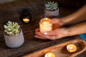 Produtos para aromaterapia.