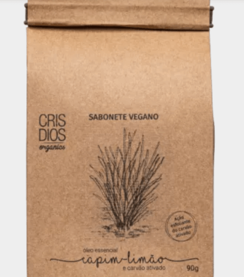 Sabonete com carvão ativado.