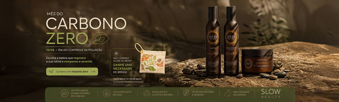 slowbeauty banner desk carbono zero
